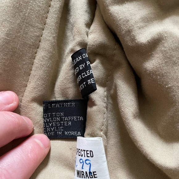 Men’s large vintage mirage lined leather jacket. - Picture 6 of 6